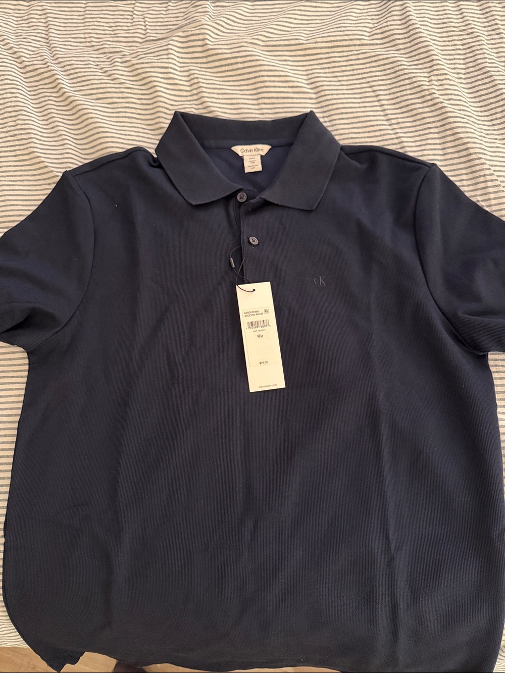 Calvin Klein Navy Blue Classic Polo